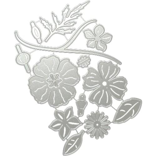 Beautiful Flowers Metal Cutting Dies Stencil DIY Scrapbooking Album Paper Card Template Mold Embossing Craft Decoration