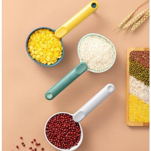 Rice Spoon Easy Use Rust-resistant ABS Durable Bag Glip Legumes Scoop for Home