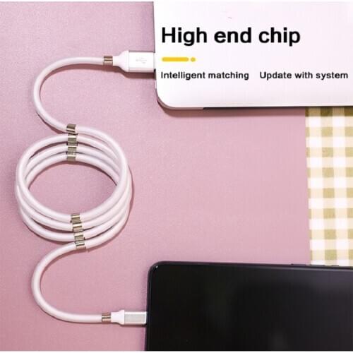 Micro USB Type C Cable Charger Date Cable Magnetic Easy to Coil and Organize Wire For Samsung Huawei Xiaomi Android for iPhone
