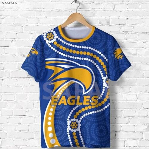 Eagles Australia Tattoo Indigenous 3D Fashion Full Printed Round Neck T-Shirt Men Women Harajuku Casual Tee Short Sleeve