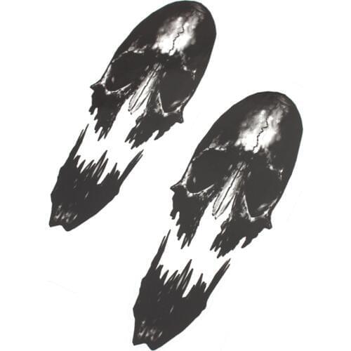 Moto Front Fork Skull Zombie Decals Graphic Stickers For Harley Davidson Sportster Softail Dyna Electra Glide