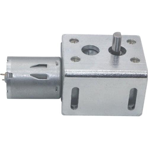 Free Shipping 6V 24V Worm Gear Motor 12V Reducer 3-210RPM DC High Torque Electric Motor Metal Gear Reverse Self Lock