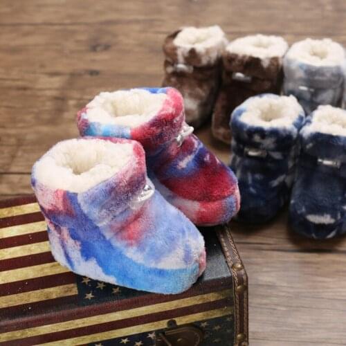 Newborn Baby Shoes Boy Girl Star Toddler First Walkers Booties Cotton Comfort Soft Anti-slip Warm Infant Crib Shoes