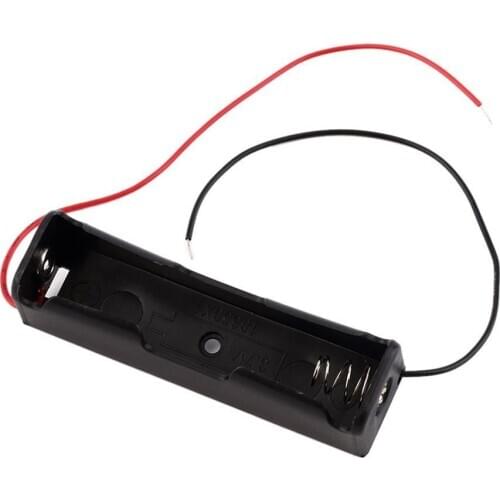 Durable One 18650 Battery Holder 1 Section With Line 18650 Battery Box 18650 Lithium Battery Box Single Section 3.7V