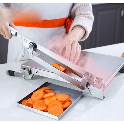 Manual Ribs Meat Slicer Stainless Steel Chopper Bone Cutter Machine for Meat Beef Lamb Ribs Lamb Chops Bone in Chicken Thighs Ve