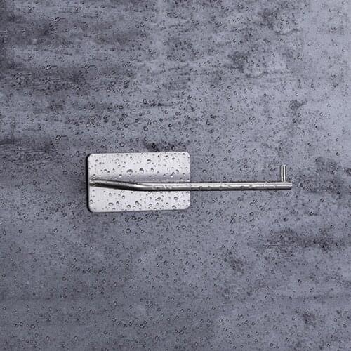 Toilet Self Adhesive Stainless Steel Roll Holder Wall Mount for Bathroom Kitchen Waterproof No Drill Glue Needed Hot Roll Holder