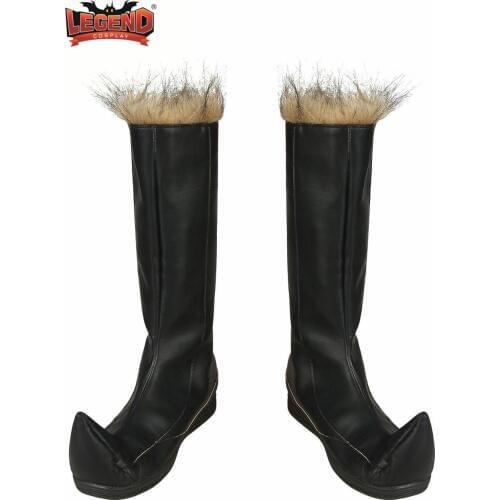 Snow Queen Prince Kristoff Cosplay Boots Adult Mens Boots Shoes Halloween Carnival Props prince charming cosplay shoes boots