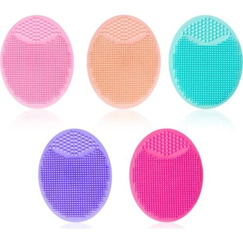Silicone Face Cleansing Brush Mini Massage Waterproof Facial Cleansing Tool Soft Deep Face Pore Cleanser Brush Skin Care