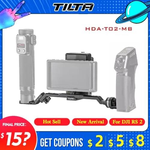 Instock TILTA HDA-T02-MB for DJI RS 2/RSC 2 Ronin RS2 Shooting Hydra Alien Monitor Bracket Camera Bracket shock-absorbing syste