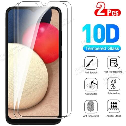 2pcs Protective Glass For Samsung Galaxy A02S Phone Tempered Glass Screen Protector For Samsung A 02S 02 A02 s Safety Sklo Flims