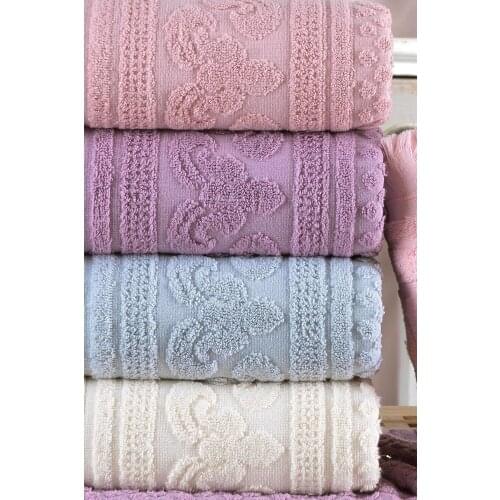 100% Cotton Antibacterial Hand and Face Towel 6 Pieces 50*90 cm Home and Bath Towels Gift Sets