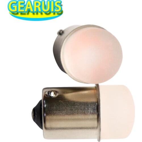 100X Car 1156 BA15 1157 BAY15D 9 SMD 3014 LED DC 12V resin protective Cap Tail Brake light Parking Bulb DRL white red yellow