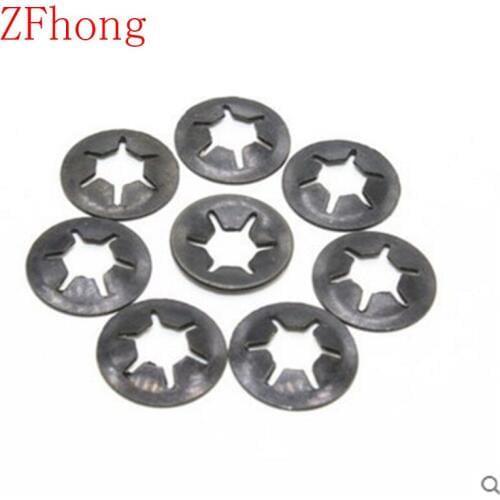 500pcs m8 8mm star lock starlock push on fixes clip washer 65Mn