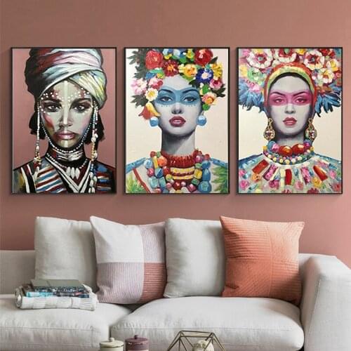 5D DIY Diamond Painting Abstract African Woman Full Square/round Embroidery Pattern 3D Cross Stitch Kits Mosaic