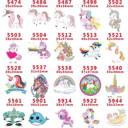 Free shipping 30 pcs planar resin ribbon unicorn resin pr5944