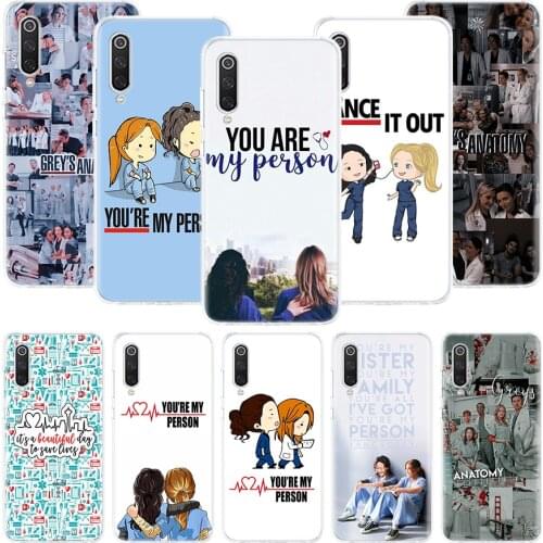 Greys Anatomy Person Phone Case For Xiaomi Redmi Note 10 9 8 Pro 9S 8 8T 7 6 5 6A 7A 8A 9A 9C 4X S2 K20 K30 Art Cover Coque
