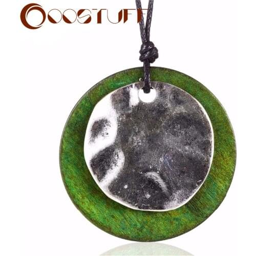 Wood Jewelry for Women necklaces & pendants Vintage jewellery Suspension Long Rope Chains Chokers Necklace for Woman 2020 New