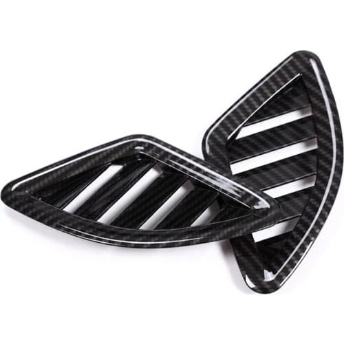 For BMW X1 F48 20i 25i 25le 2016-2019 X2 F47Car AC dashboard air outlet cover trim sticker Carbon fiber Accessories car styling