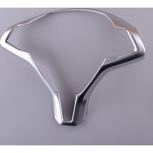 Chrome Style ABS Steering Wheel Frame Cover Trim Moulding Bezel Fit For Tesla Model X S 2016 2017 2018 2019