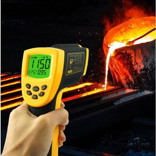 Wt320 Infrared Thermodetector Detector High Precision Industrial Thermometer Kitchen HandHeld Oil Temperature Gun