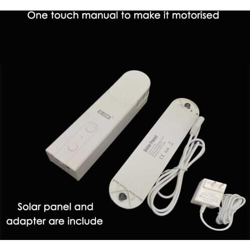 Intelligent Bluetooth motor wireless app control ball chain rope motor with solar panel roller blind zebra blind Drive motor