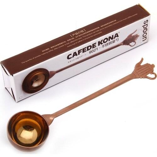 Stainless Steel Measuring Spoon Teapot Shape Long Handle Spoon Coffee Bar Tool Easy To Measure Coffee Bean/coffee Powder