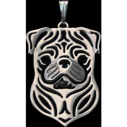 Fashion Style Metal Pug Dog Pendants Womens Alloy Jewelry Dog Pendants