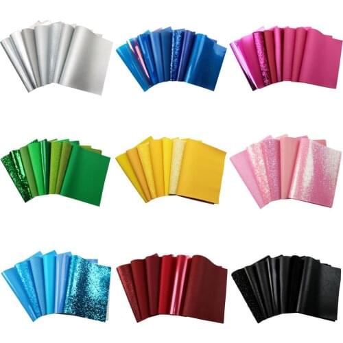 20x33cm Solid Color Faux Synthetic Leather Set Fabric For Bow-knot Bags Wallet Earring Phone Case Scrapbook DIY,1Yc16681