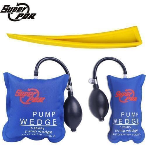 PDR 3 PCS / Set Pump Wedge Locksmith Tools Airbag Car Hand Tools Pump Wedge Air Wedge Airbag Set Dent Remover Kit Auto