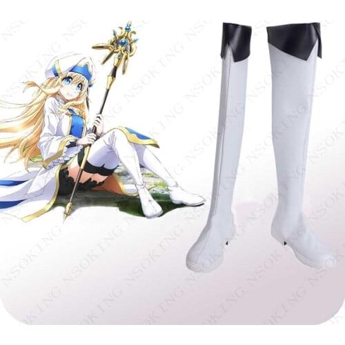 New Goblin Slayer Priestess Cosplay Boots Anime Shoes Custom Made