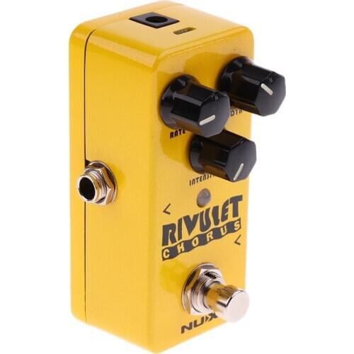 Durabel Aluminium NCH-2 Guitar Rivulet Chorus Effect Pedal Yellow Instruments Accompaniment