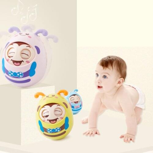 Fancy Children Handle Plastic Interesting Nodding Moving Eyes Baby Tumbler Toy