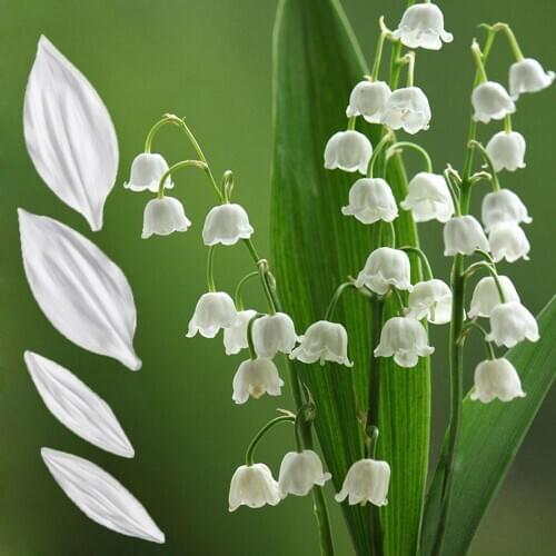Lily of the valley Petals Silicone Mold Fondant Mould Cake Decorating Tools Chocolate Gumpaste Molds, Sugarcraft, Kitchen Gadget