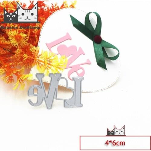 Reunion LOVE letters 2020 Metal Cutting Dies DIY Scrapbooking Paper Photo Album Crafts Knife Mould Card Embossing Mold Stencils