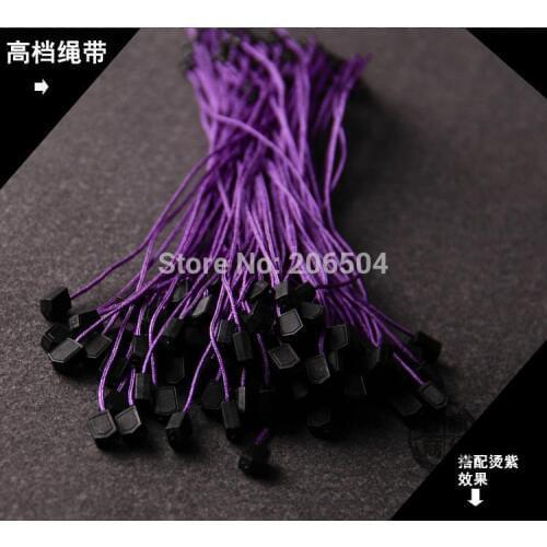 String Loop Lock with Nylon Cord Fastener 1000pcs and Plastic Bullet Head Snap Lock to Seal for Hang Tag Tag seal