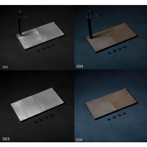1/6 Soldier Platform Unlimited Expansion Steel Plate Scene Bracket Silver / Rust Version for 12" Action Figure Doll