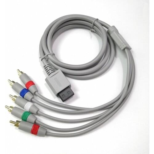 1.8M HD TV Component RCA Audio Video AV Cable Cord Plug for Nintendo Wii U Wii Gary