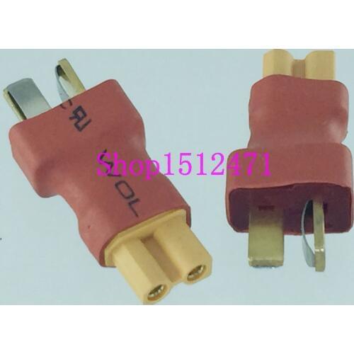 1PCE T-Plug Deans Male to XT30 XT-30 Female No Wire adapter connector for RC