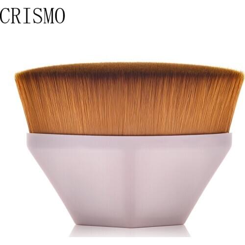 CRISMO 1PCS Chubby Foundation Brush Powder Foundation Face Blush Liquid Professional Large Cosmetic Make-up Brush