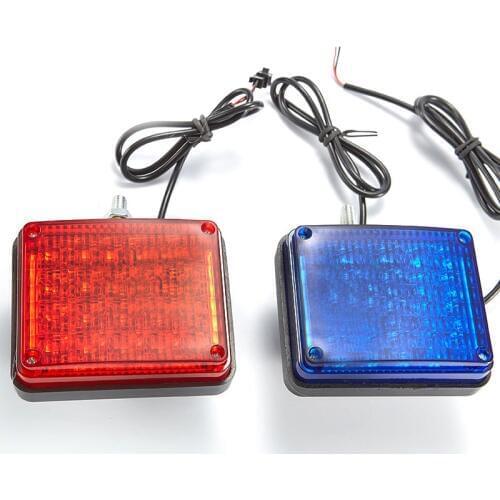 12V Red And Blue LED Flashing Fire Indication Light Police Fireman Emergency Strobe Warning Beacon For Indication Lamp