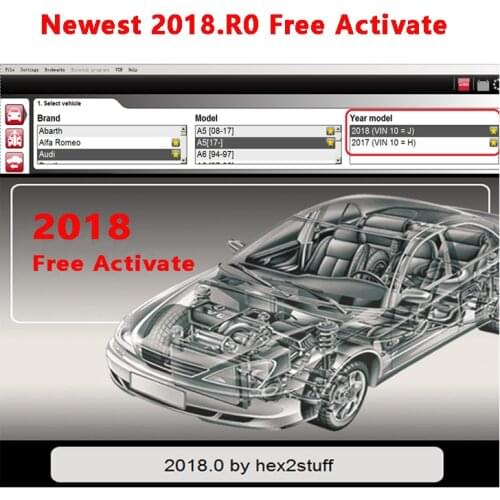 2018.R0 Newest Free Active Software VD DS DVD Support ISS Functions For Multidiag MVD 2018.R0 2017.R3 New VCI For Cars Trucks