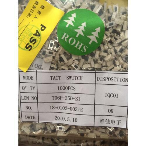 3*6 Big Beibei 3*6MM Tact Switch Side Button Micro Switch Patch Button 45/k