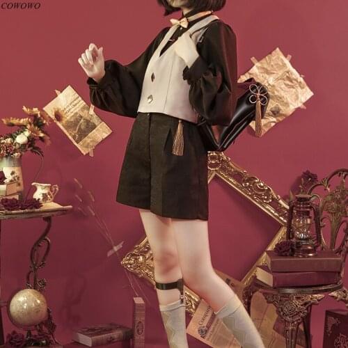 Anime! Onmyoji Tenkenjinshin Oniki MoDuQiMeng Skin Lovely Uniform Cosplay Costume Halloween Party Suit Women NEW Free Shipping