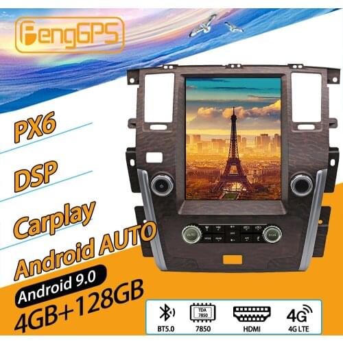 For NISSAN PATROL Y62 2010 - 2018 Android Car Radio Stereo Multimedia Player 2 Din Autoradio GPS Navi Unit PX6