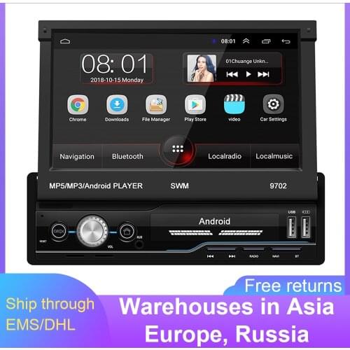 Radio Car 7 Inch Car Android GPS Navigation Radio Wifi USB Charging 1 Din HD Touch Screen Car MP5 Player 2 Din Car Radio Tuner