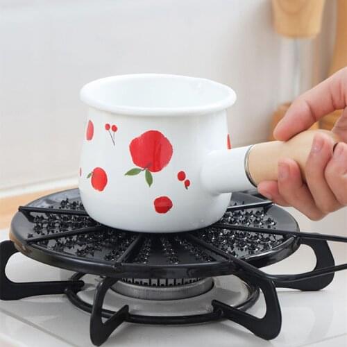 Household Enamel Wok Pan Support Rack Stand For Burner Gas Stove Hobs Cooker Home Kitchen Tools Cookware Accessories