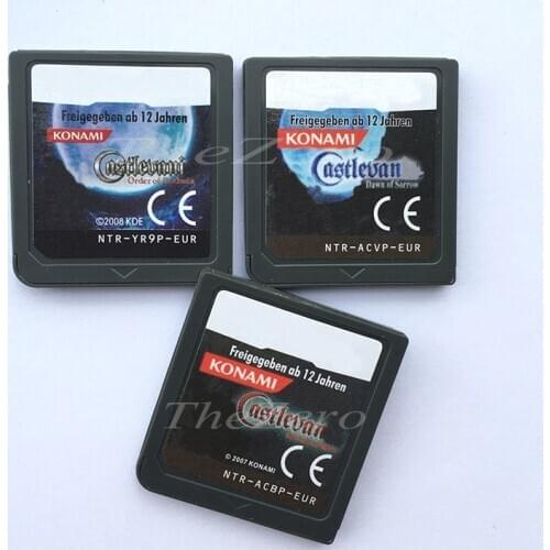 Castlevania Series Video Game Cartridge Console Card EU Version for DS3DS2DS Console ENG/FRA/GER/ITA/ESP Multilingual Language