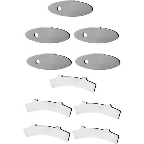 5Pcs/Set Adjusting MTB Bicycle Disc Brake Pads Rotor Alignment Tool Spacer Mounting Assistant, Stainless Steel