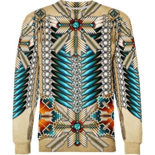 Harajuku Lndian Native Casual Colorful Sportswear 3D Full Printed Mens Fashion Ladies Streetwear Hoodie / Sweatshirt /Jacket S-7