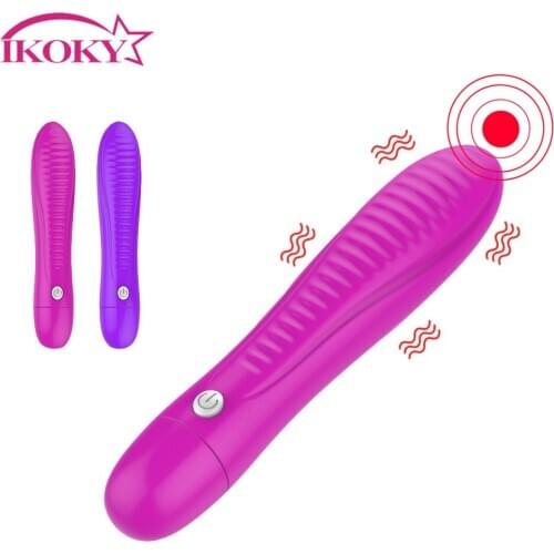 IKOKY Clitoris Stimulator Sex Toys for Women 12 frequency G-spot AV Stick Speed Adjustable Dildo Vibrator Magic Wand Erotic